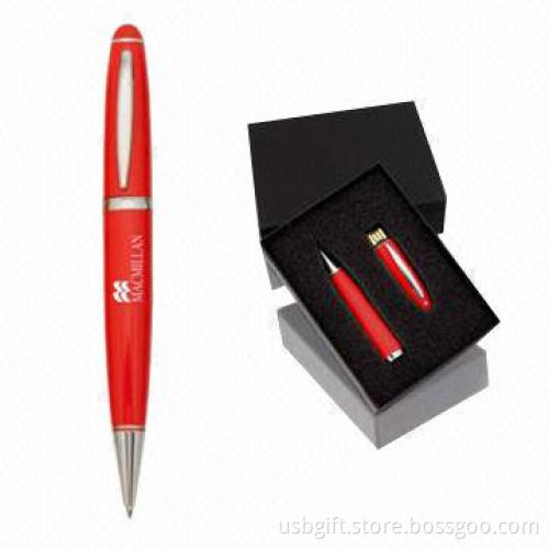 USB Memory Disk, Custom Logo Pen Design, 4GB Memory Capacity, Promotional Gift